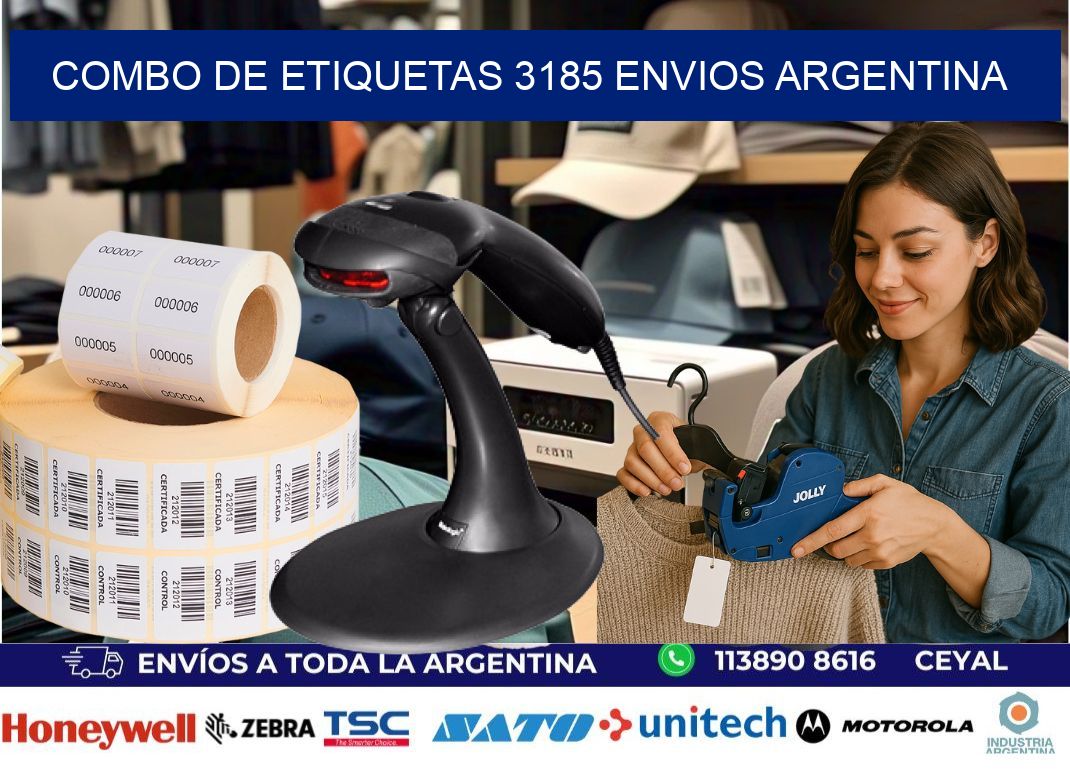 Combo de etiquetas 3185 ENVIOS ARGENTINA