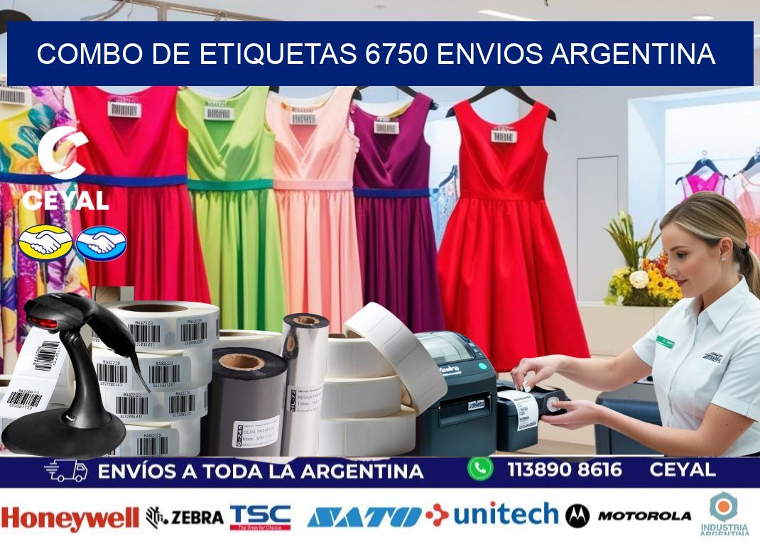 Combo de etiquetas 6750 ENVIOS ARGENTINA