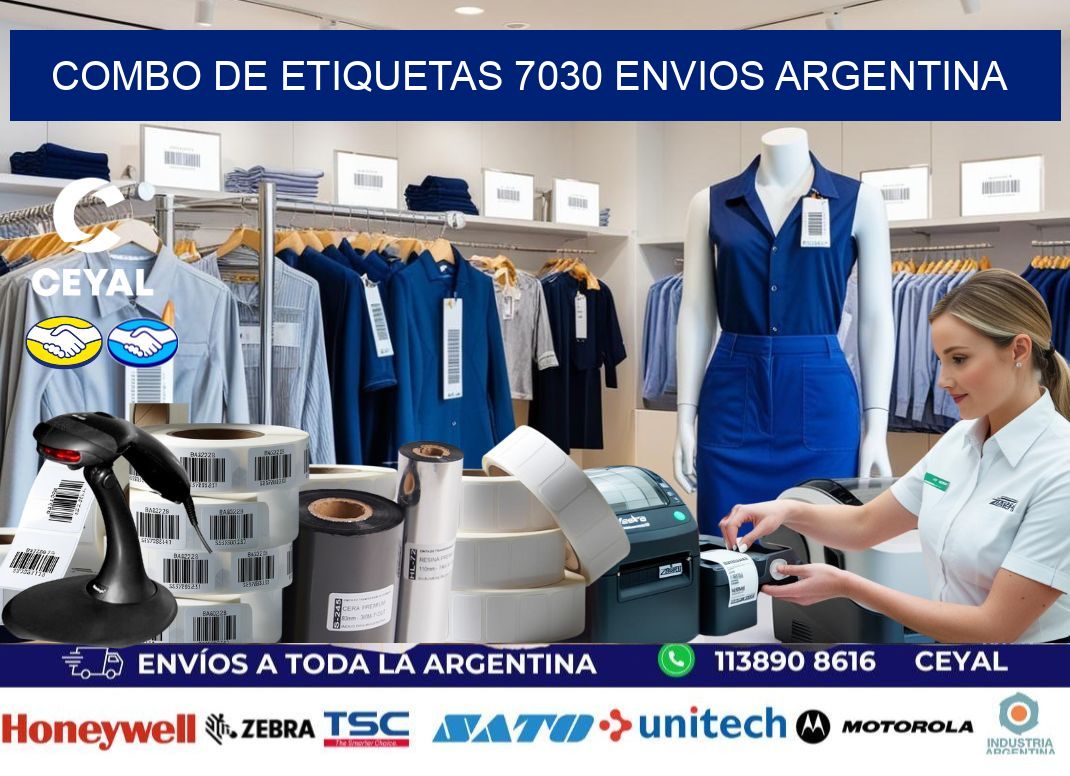 Combo de etiquetas 7030 ENVIOS ARGENTINA