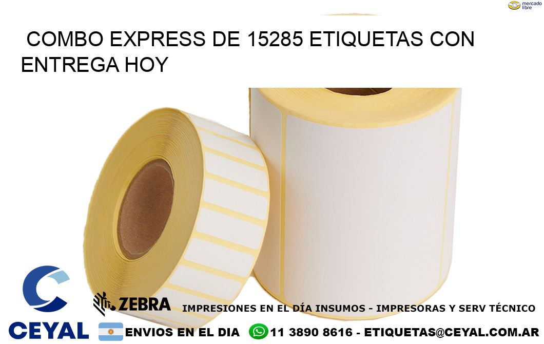 Combo express de 15285 etiquetas con entrega hoy