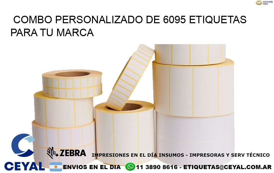 Combo personalizado de 6095 etiquetas para tu marca