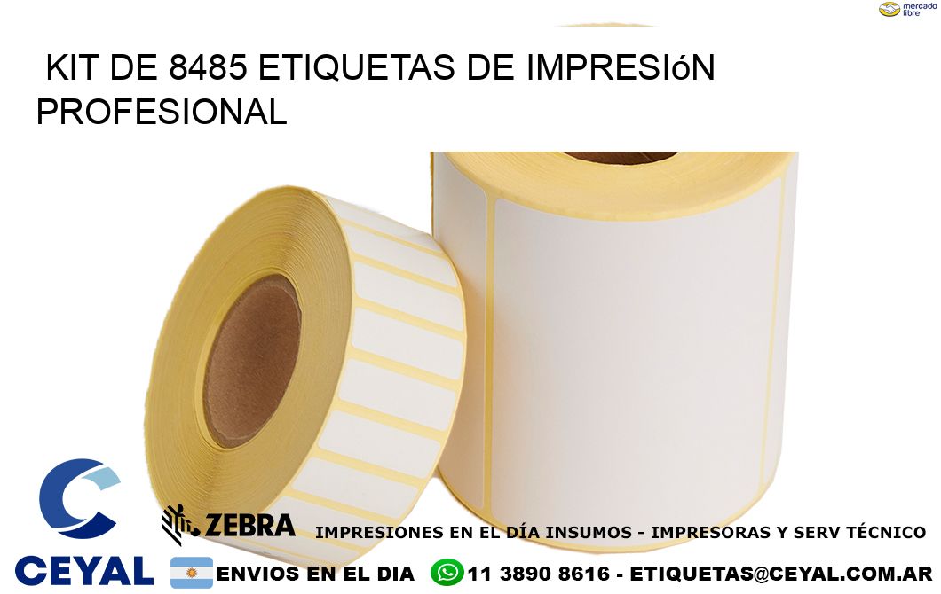 Kit de 8485 etiquetas de impresión profesional
