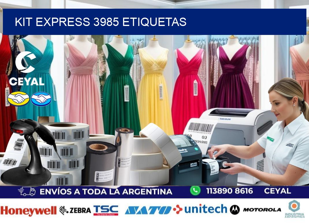 Kit express 3985 etiquetas