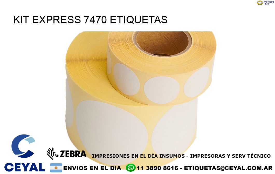 Kit express 7470 etiquetas