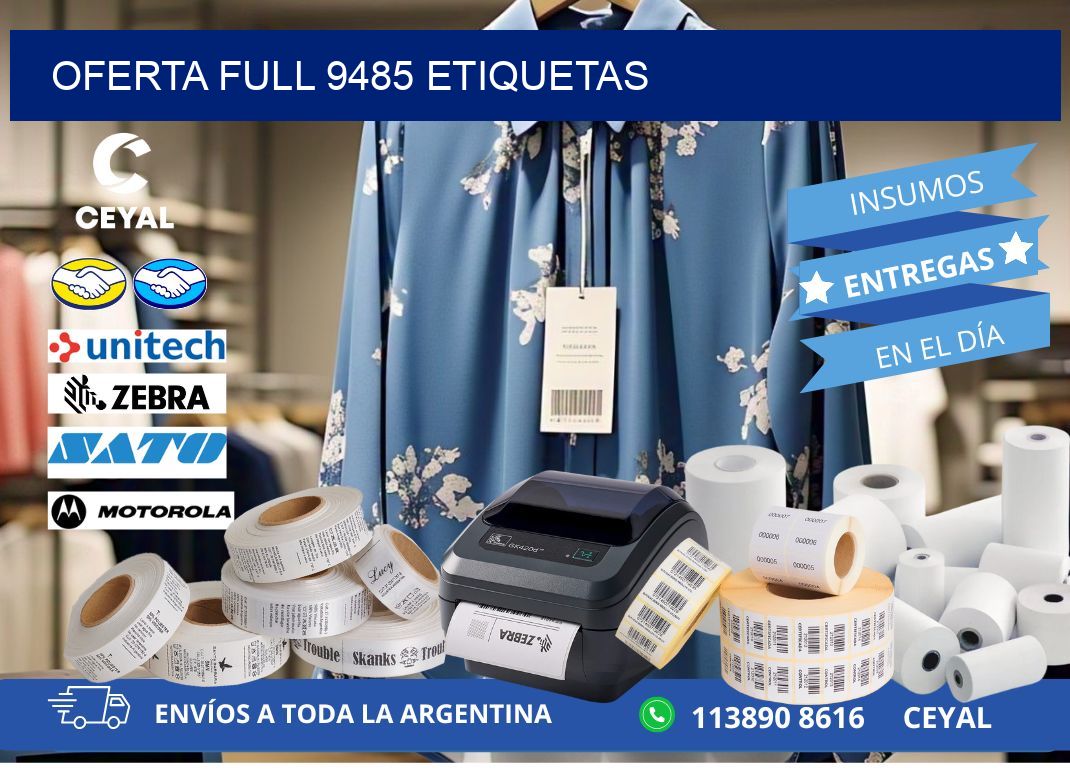 Oferta full 9485 etiquetas