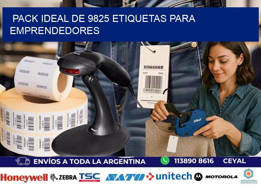 Pack ideal de 9825 etiquetas para emprendedores