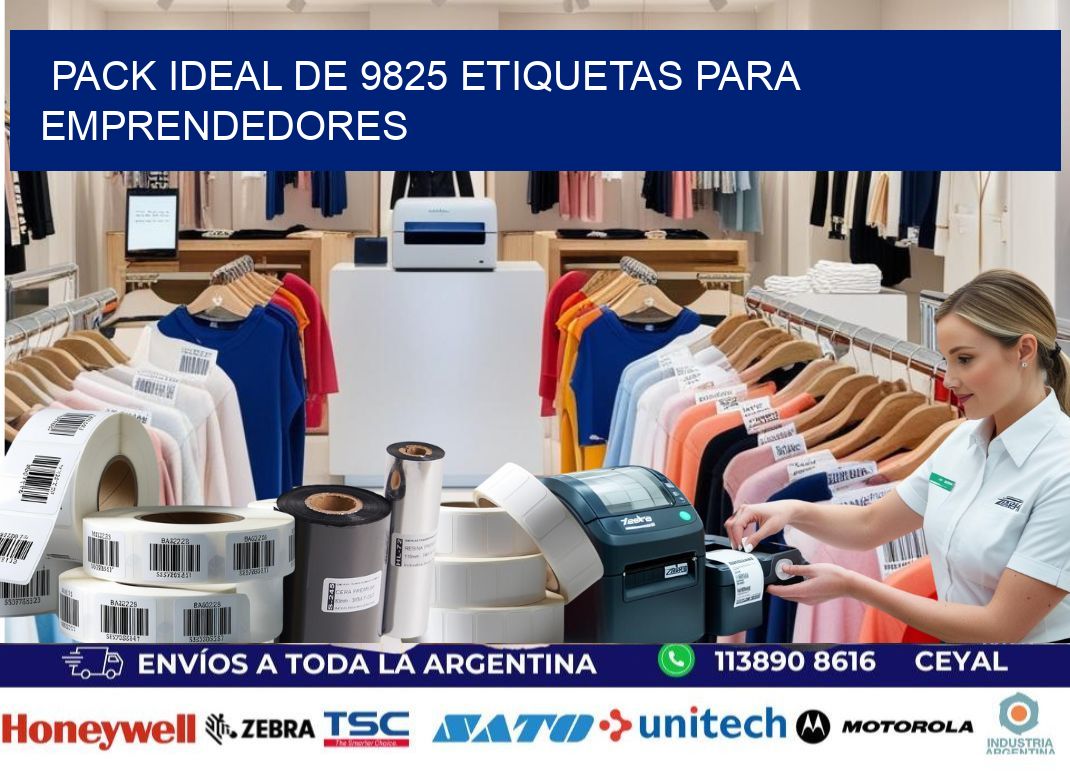Pack ideal de 9825 etiquetas para emprendedores