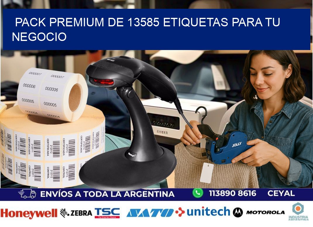 Pack premium de 13585 etiquetas para tu negocio