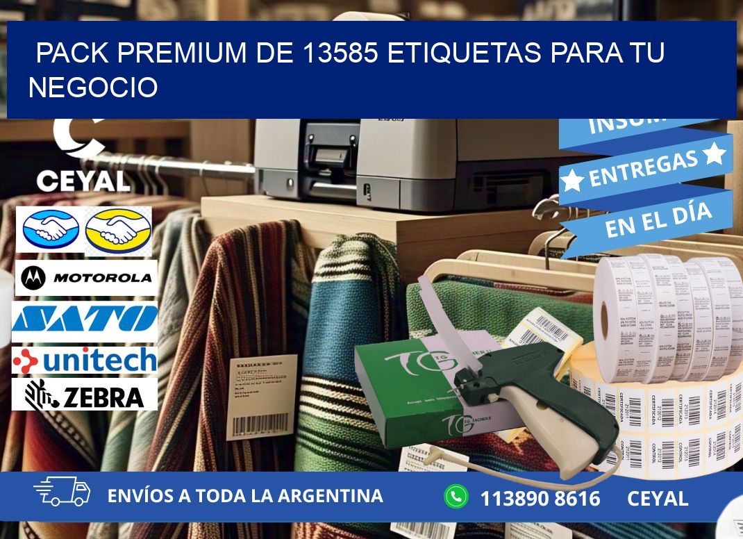 Pack premium de 13585 etiquetas para tu negocio