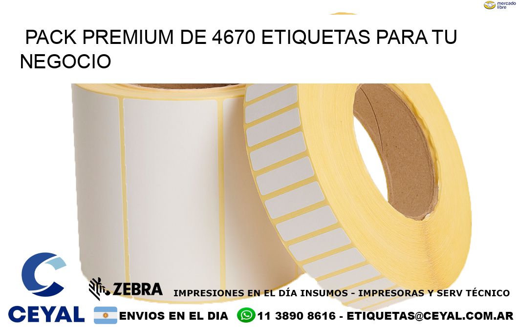 Pack premium de 4670 etiquetas para tu negocio
