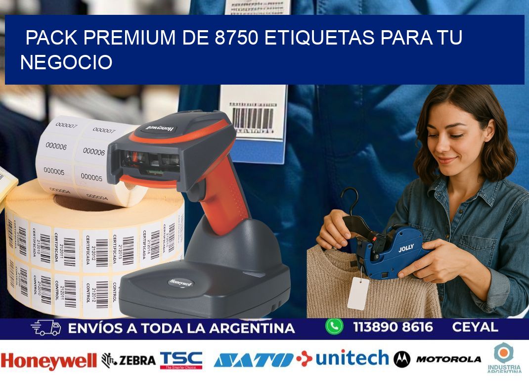 Pack premium de 8750 etiquetas para tu negocio