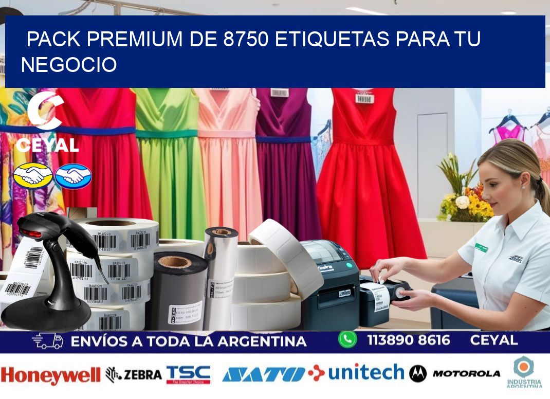 Pack premium de 8750 etiquetas para tu negocio