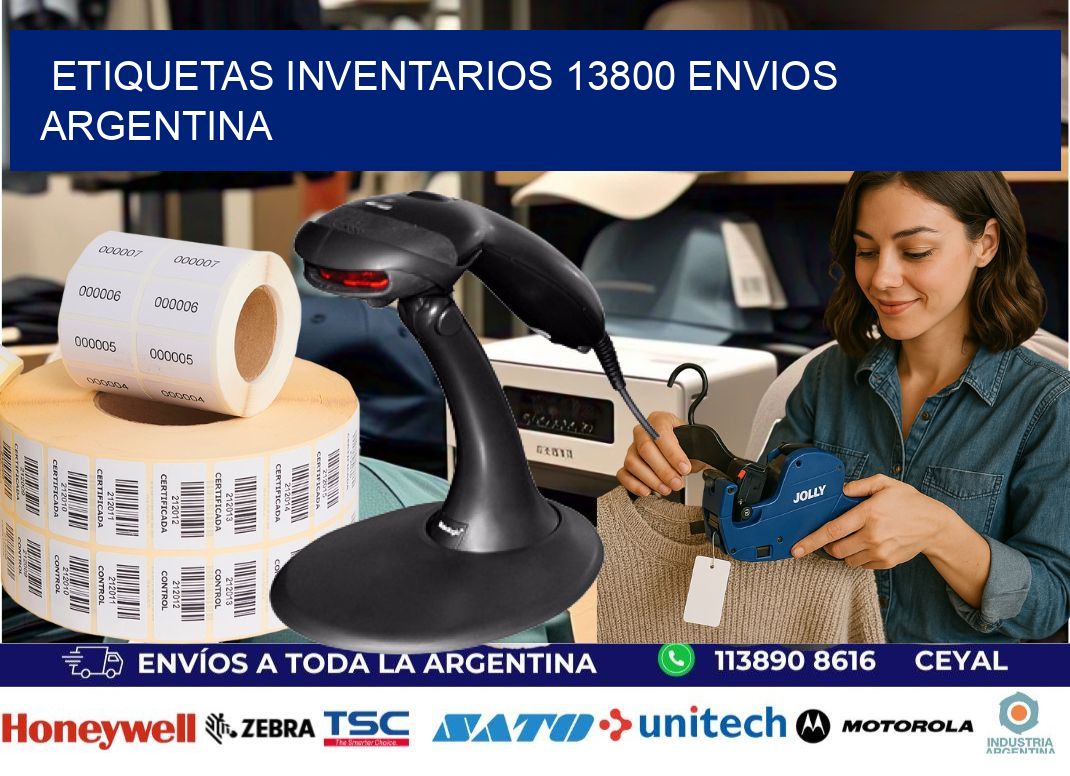etiquetas inventarios 13800 ENVIOS ARGENTINA