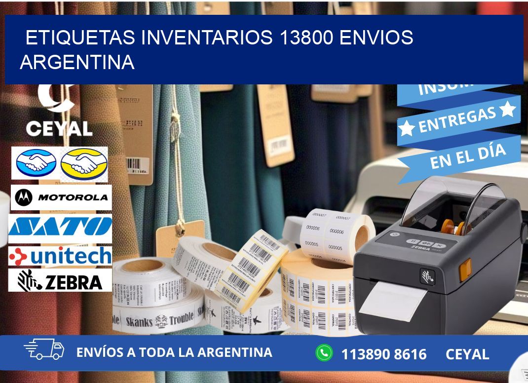 etiquetas inventarios 13800 ENVIOS ARGENTINA