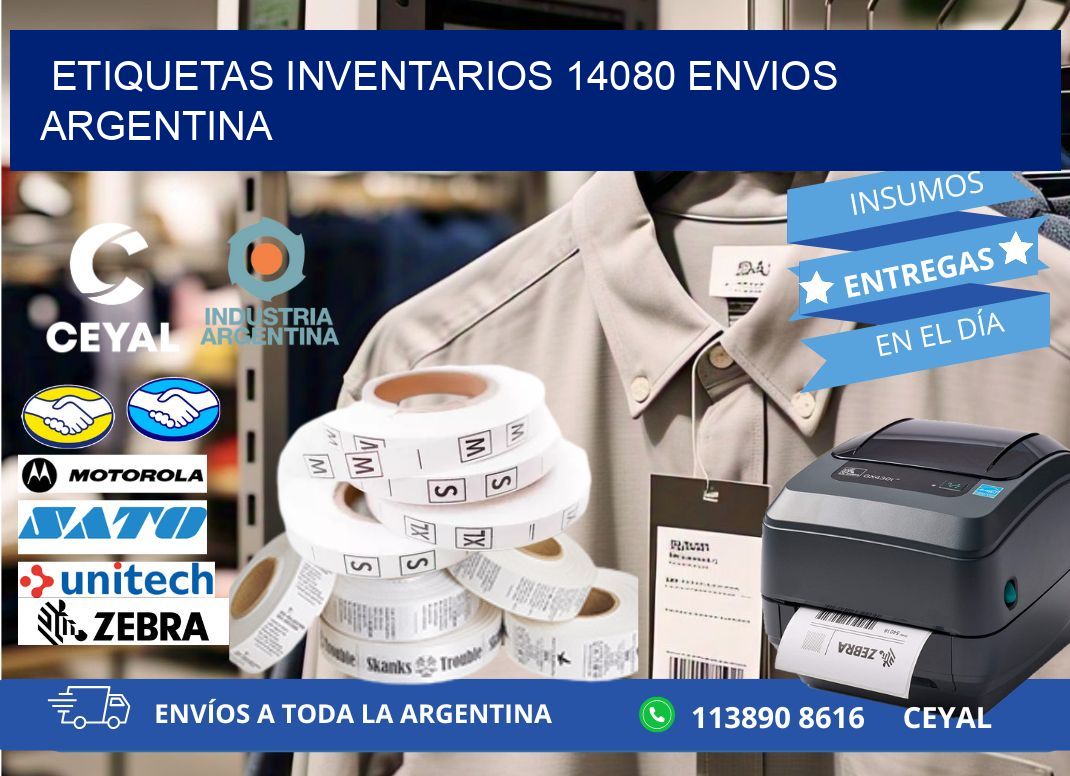 etiquetas inventarios 14080 ENVIOS ARGENTINA