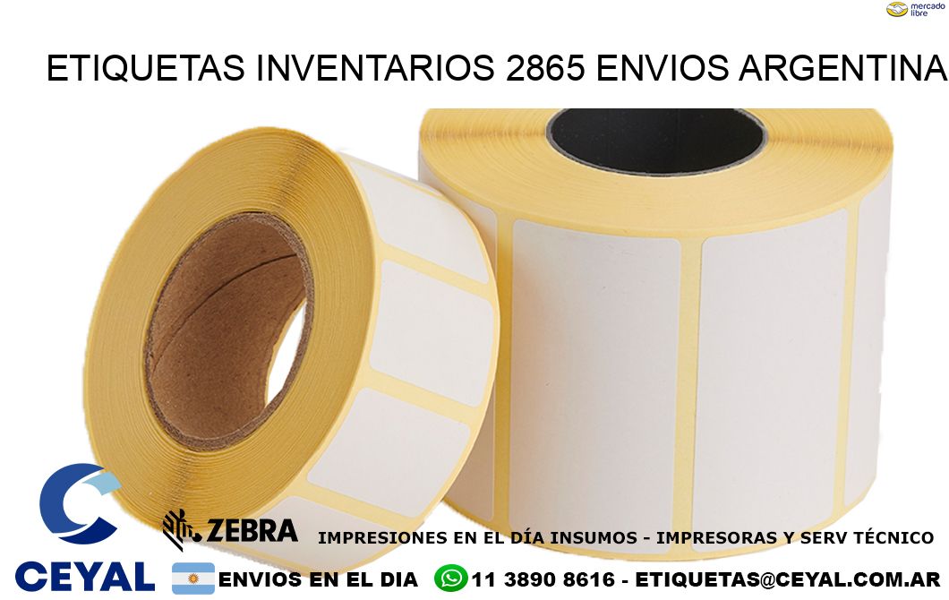 etiquetas inventarios 2865 ENVIOS ARGENTINA