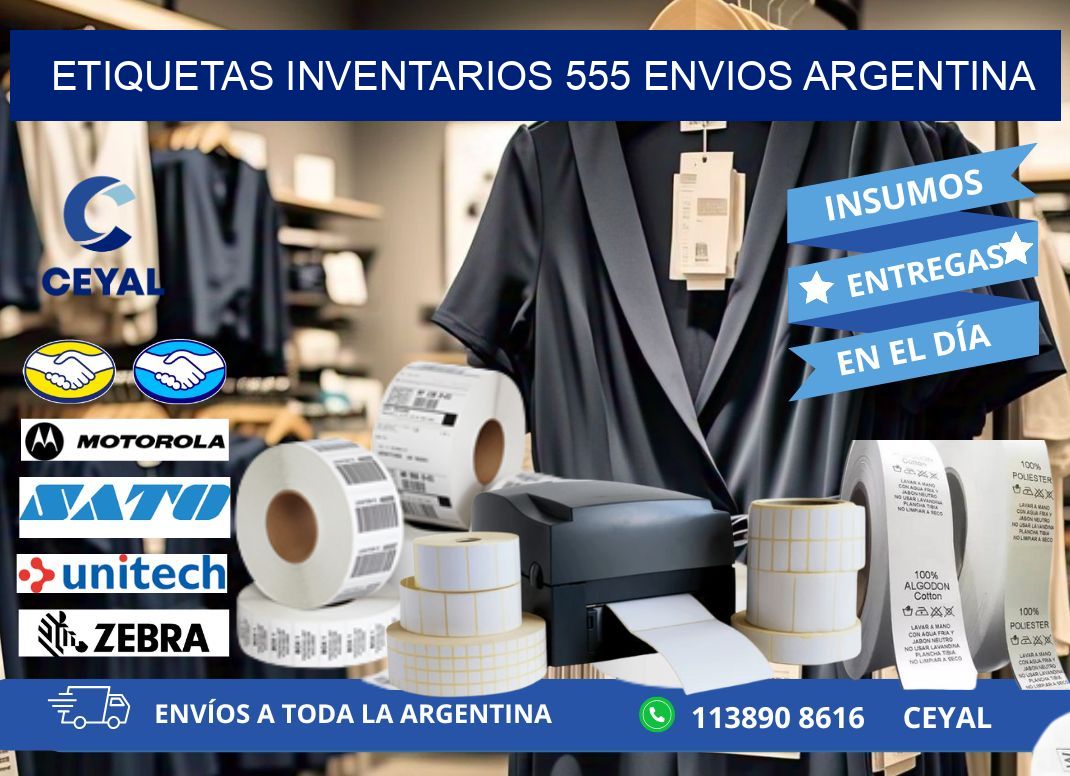 etiquetas inventarios 555 ENVIOS ARGENTINA