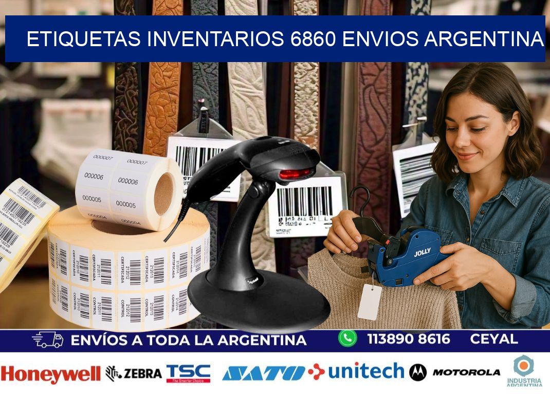 etiquetas inventarios 6860 ENVIOS ARGENTINA