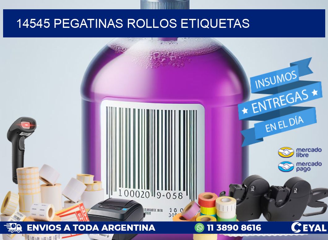 14545 Pegatinas rollos etiquetas