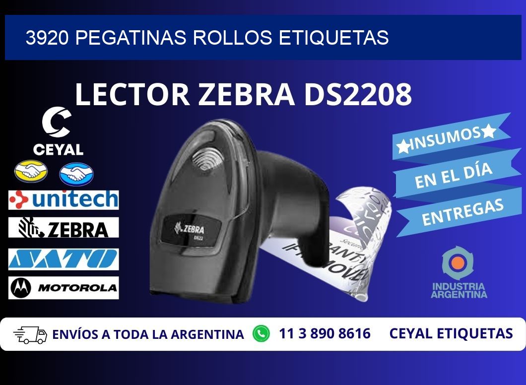 3920 Pegatinas rollos etiquetas