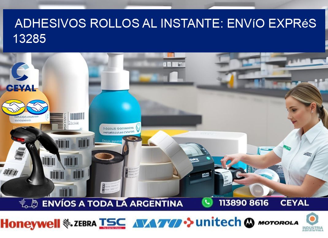 Adhesivos rollos al Instante: Envío Exprés 13285