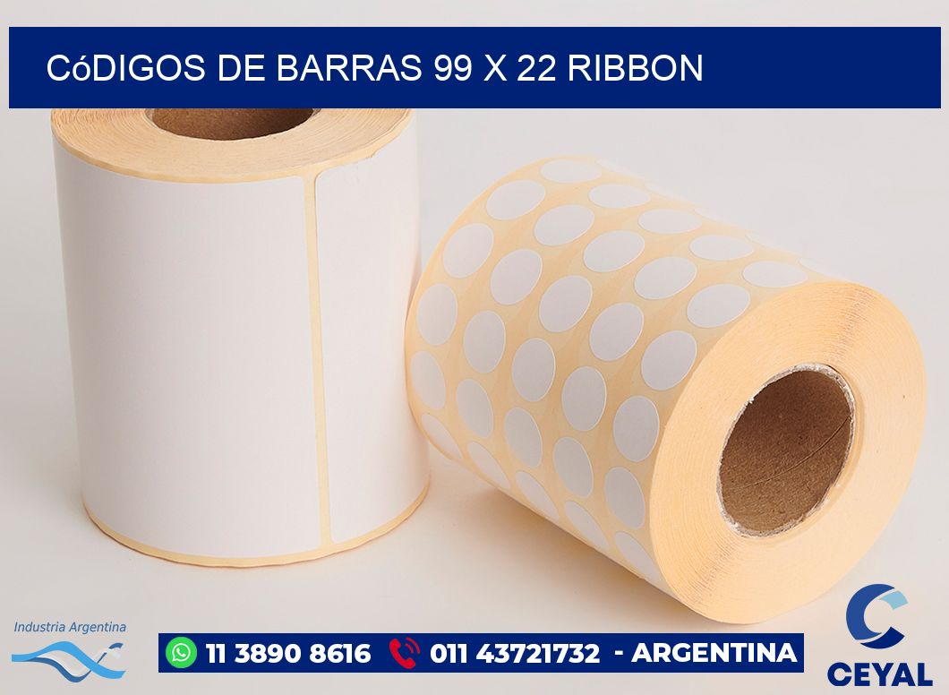 Códigos de Barras 99 x 22 ribbon