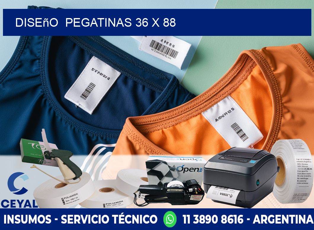 Diseño  PEGATINAS 36 x 88