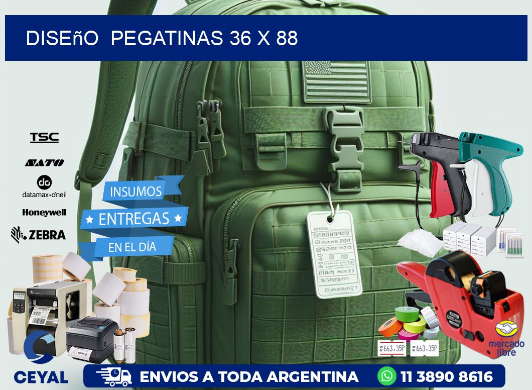 Diseño  PEGATINAS 36 x 88