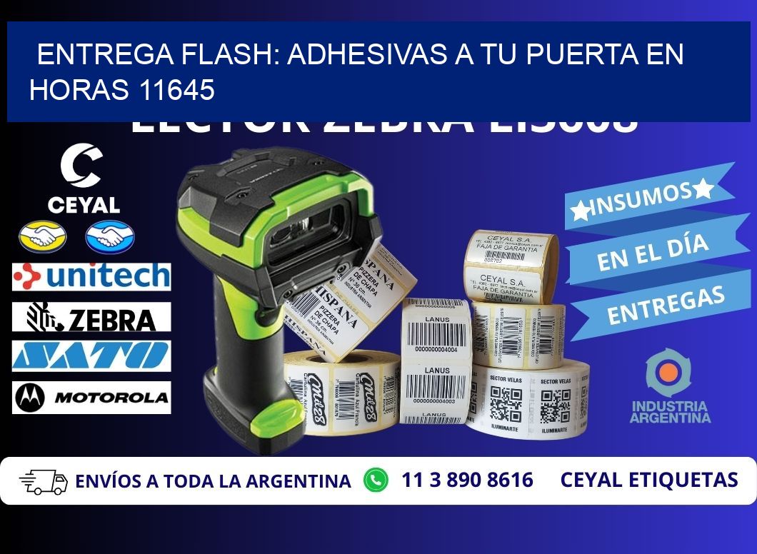 Entrega Flash: Adhesivas A Tu Puerta en Horas 11645