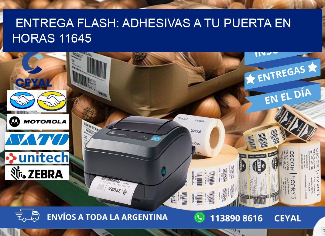 Entrega Flash: Adhesivas A Tu Puerta en Horas 11645