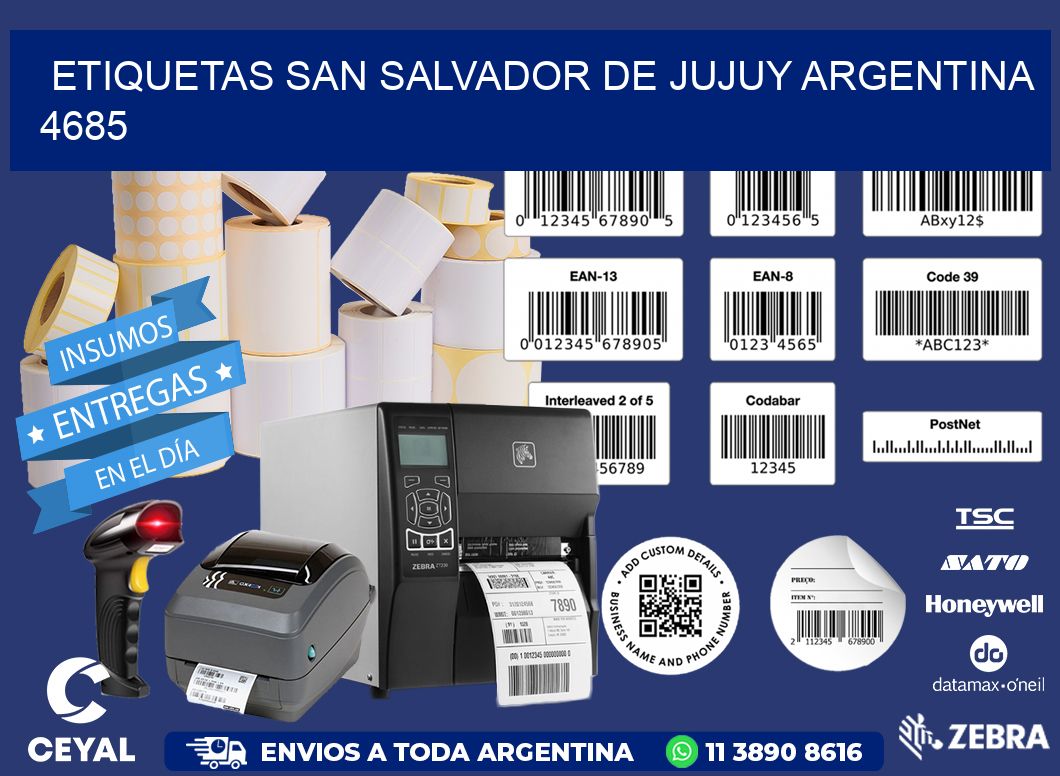 Etiquetas San Salvador de Jujuy Argentina 4685