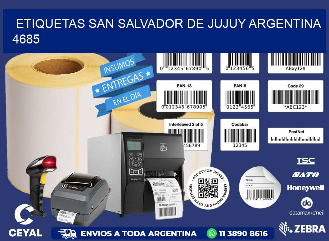 Etiquetas San Salvador de Jujuy Argentina 4685