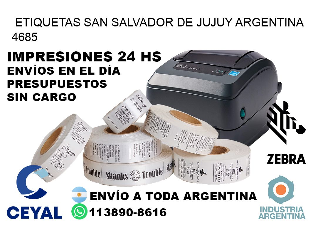 Etiquetas San Salvador de Jujuy Argentina 4685