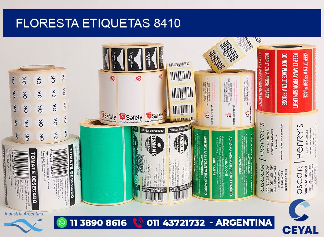 Floresta etiquetas 8410