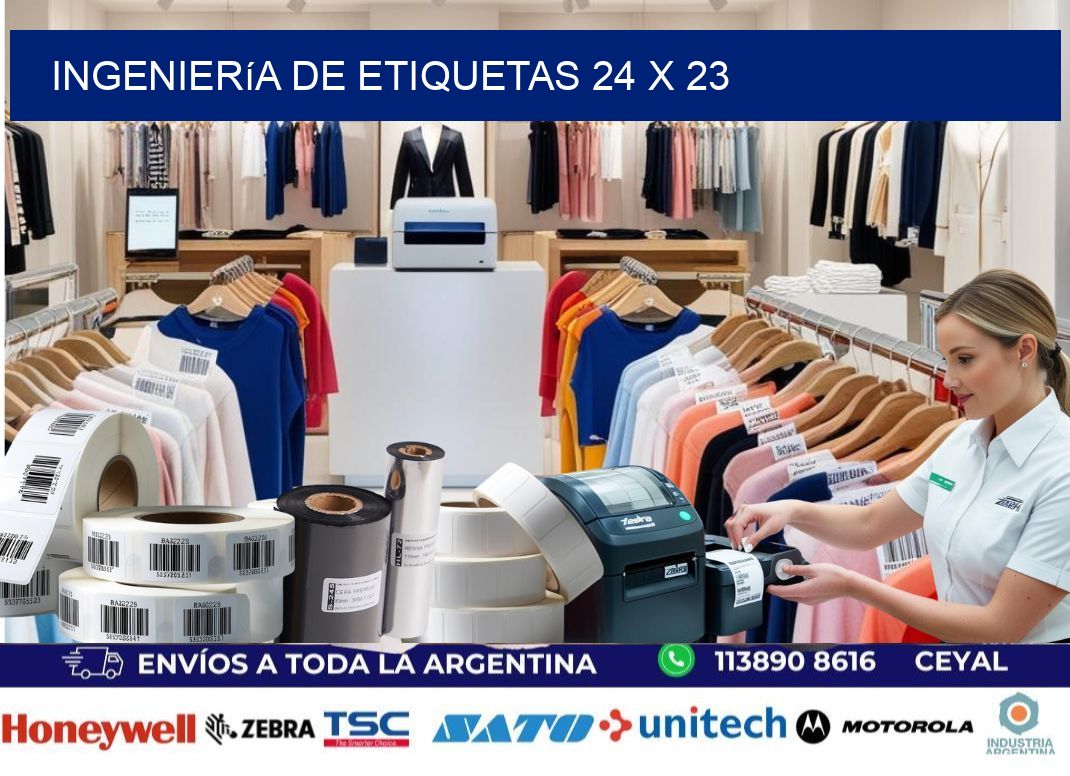 Ingeniería de etiquetas 24 x 23