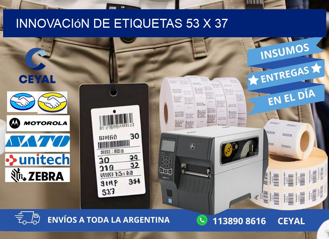 Innovación de etiquetas 53 x 37