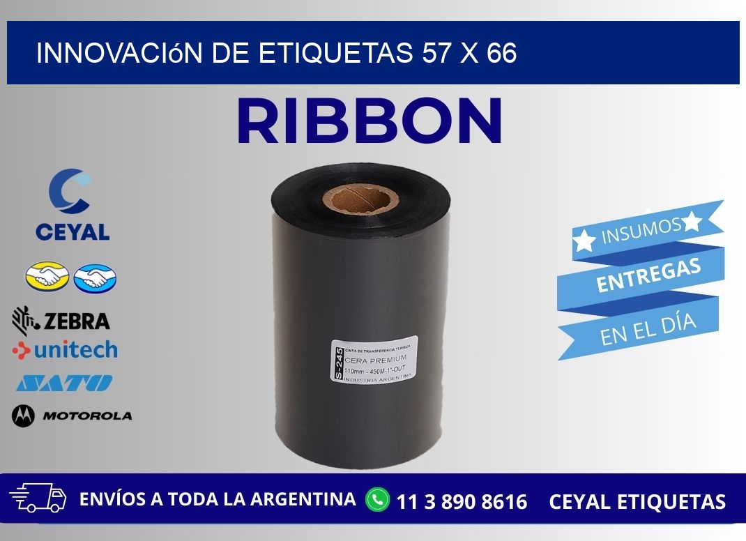 Innovación de etiquetas 57 x 66