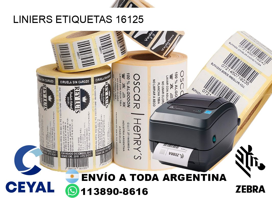 Liniers etiquetas 16125