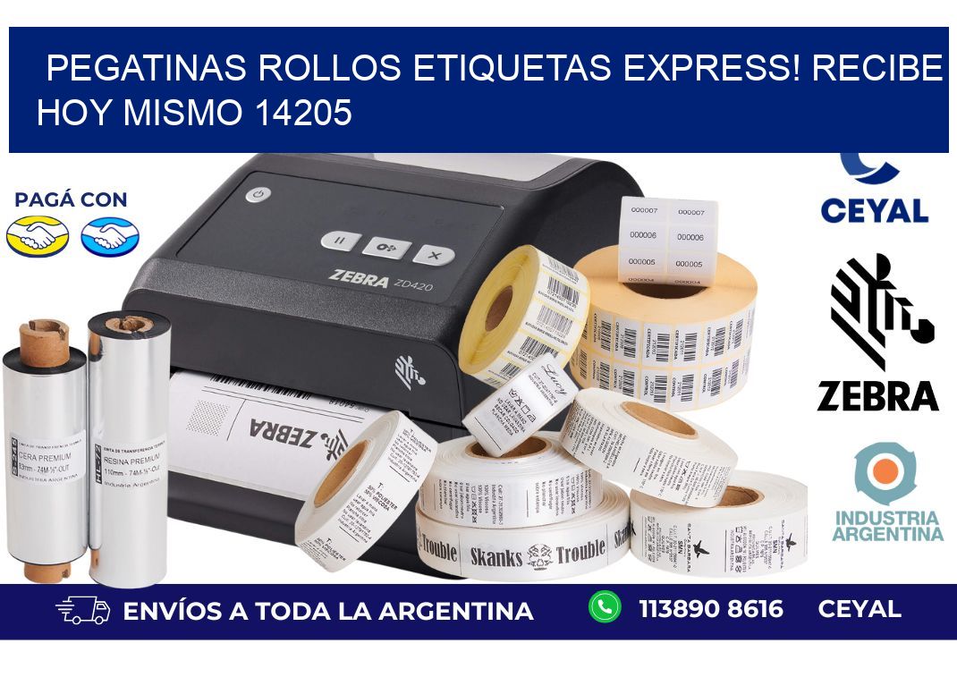 Pegatinas rollos etiquetas Express! Recibe Hoy Mismo 14205