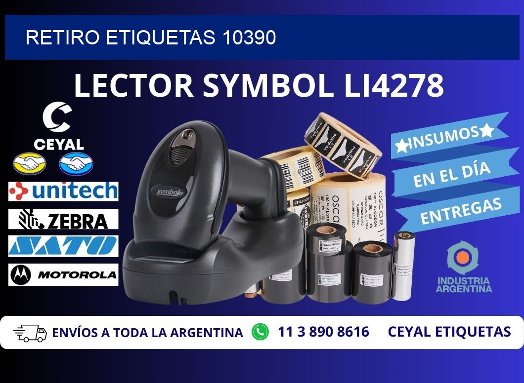 Retiro etiquetas 10390