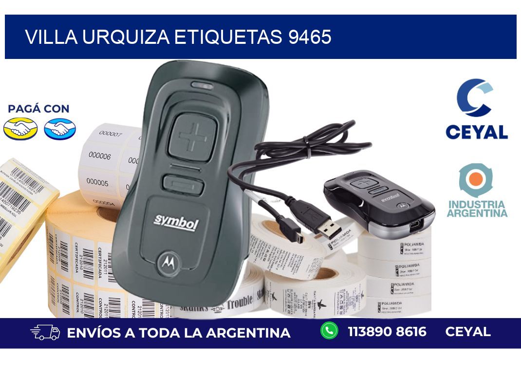 Villa Urquiza etiquetas 9465