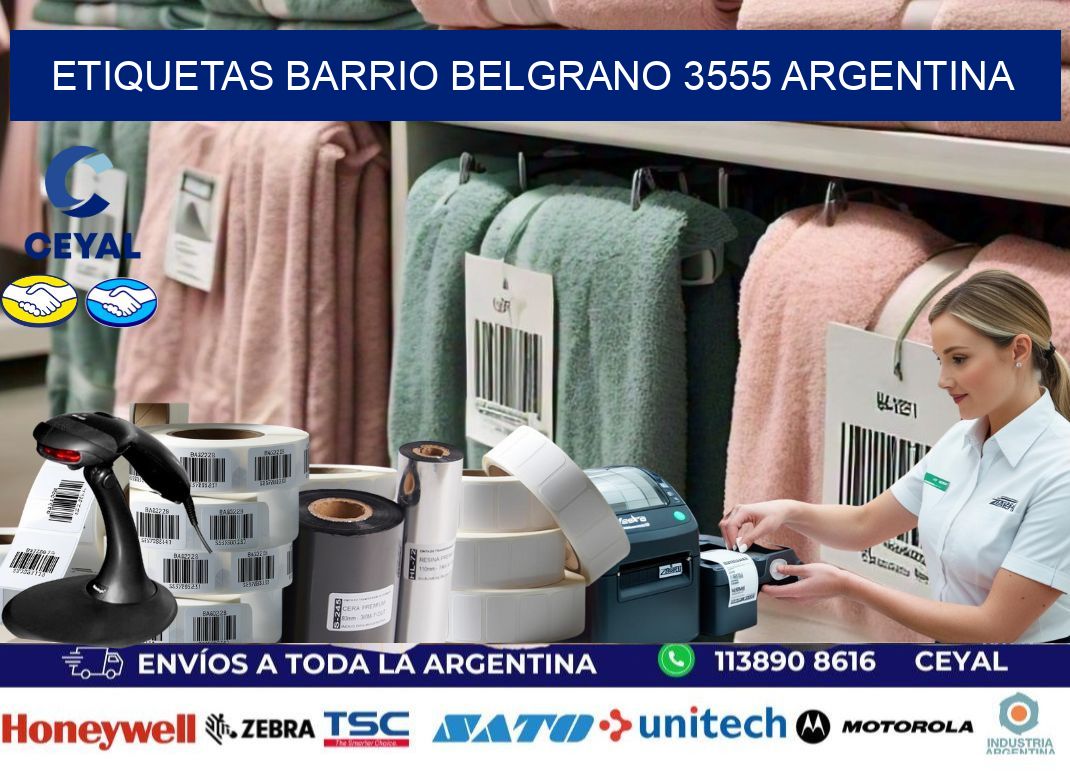 etiquetas barrio belgrano 3555 argentina