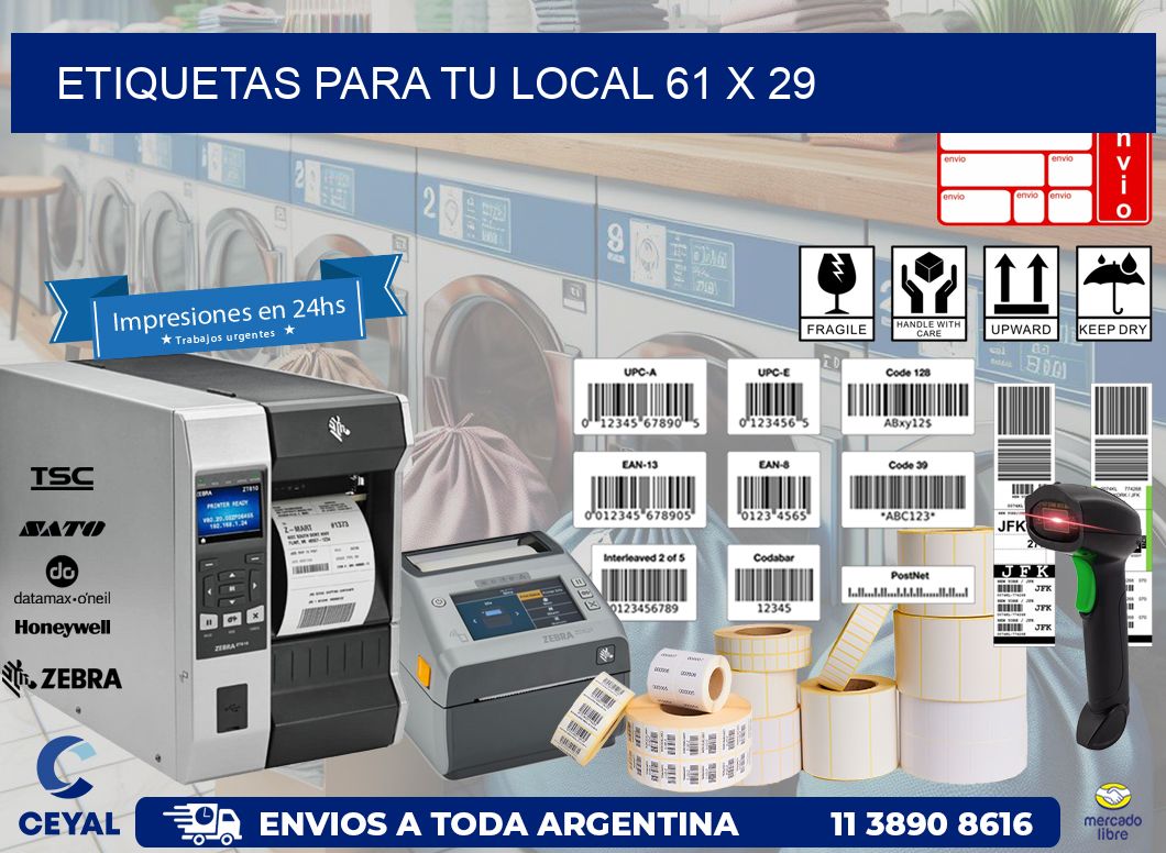 etiquetas para tu local 61 x 29