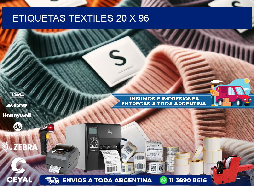 etiquetas textiles 20 x 96