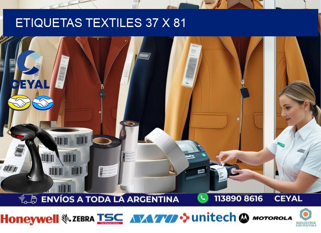 etiquetas textiles 37 x 81