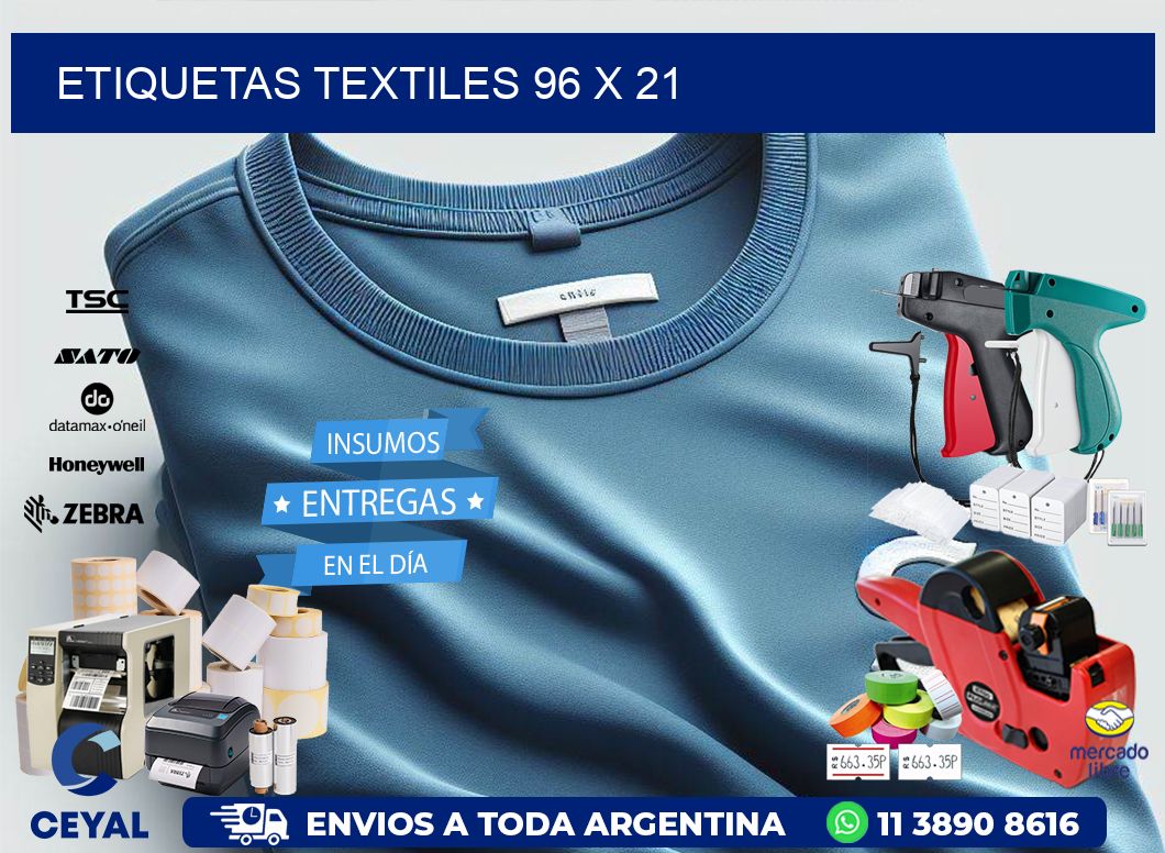 etiquetas textiles 96 x 21