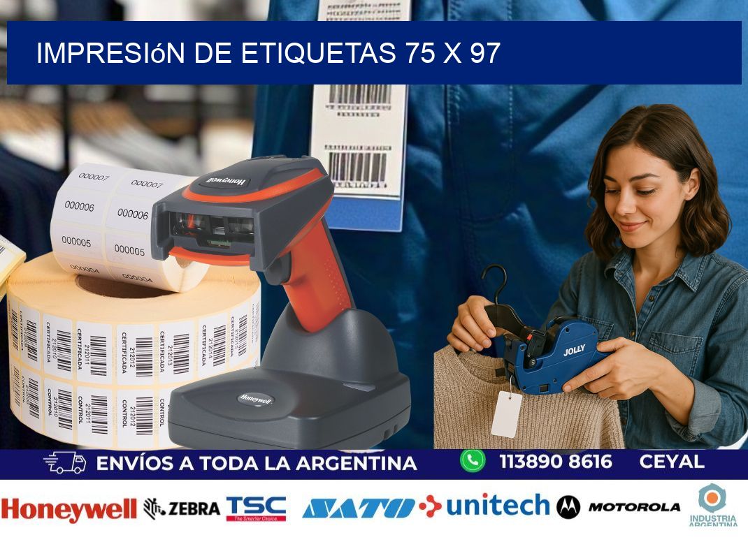 impresión de etiquetas 75 x 97