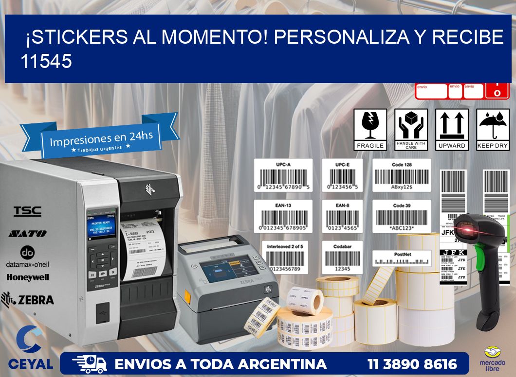 ¡Stickers al Momento! Personaliza y Recibe 11545