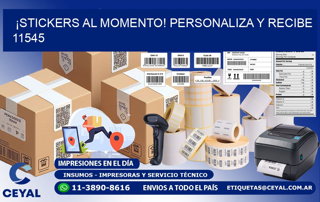 ¡Stickers al Momento! Personaliza y Recibe 11545