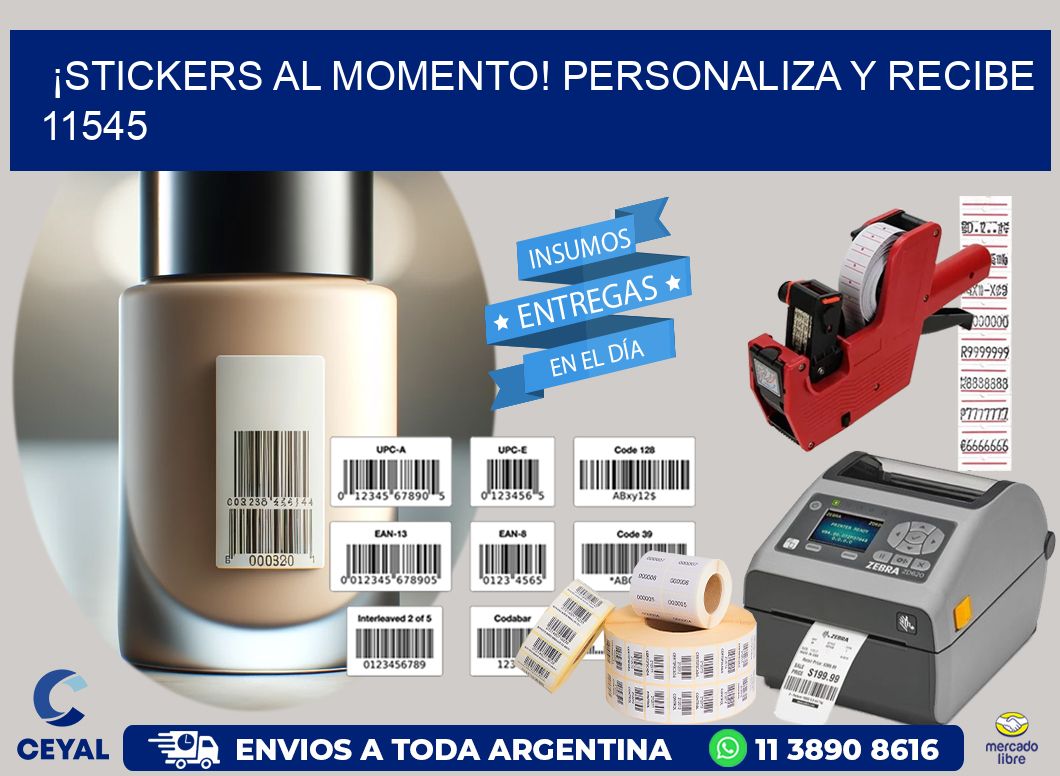 ¡Stickers al Momento! Personaliza y Recibe 11545